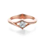 Pierścionek z diamentem różowe złoto AJPZ_105